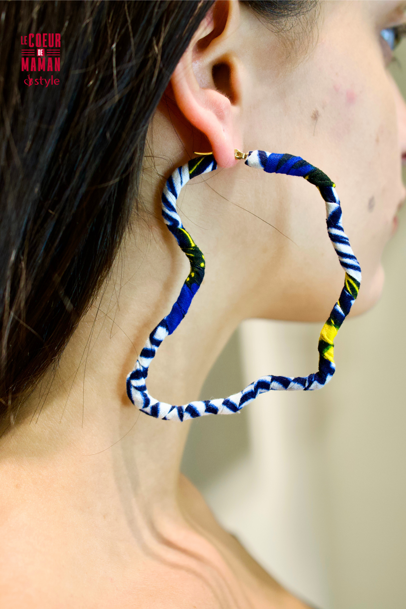 Boucle d'oreille Créole Afrique