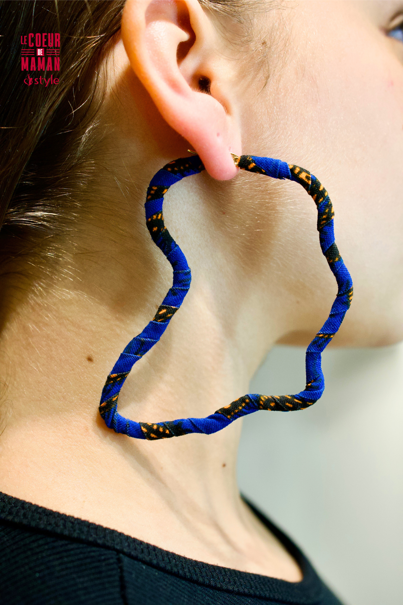 Boucle d'oreille Créole Afrique