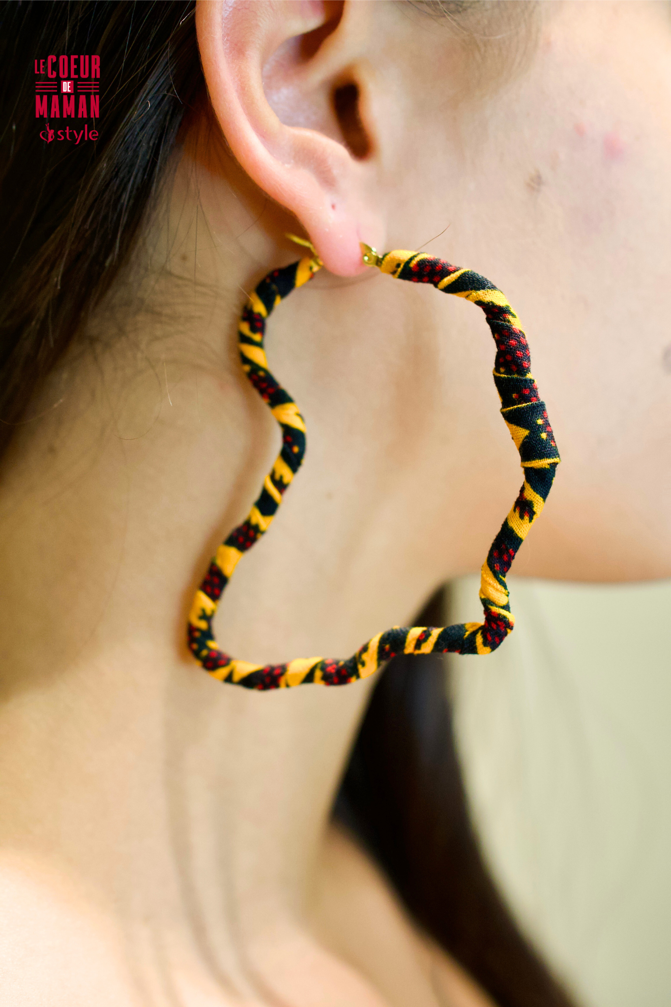 Boucle d'oreille Créole Afrique