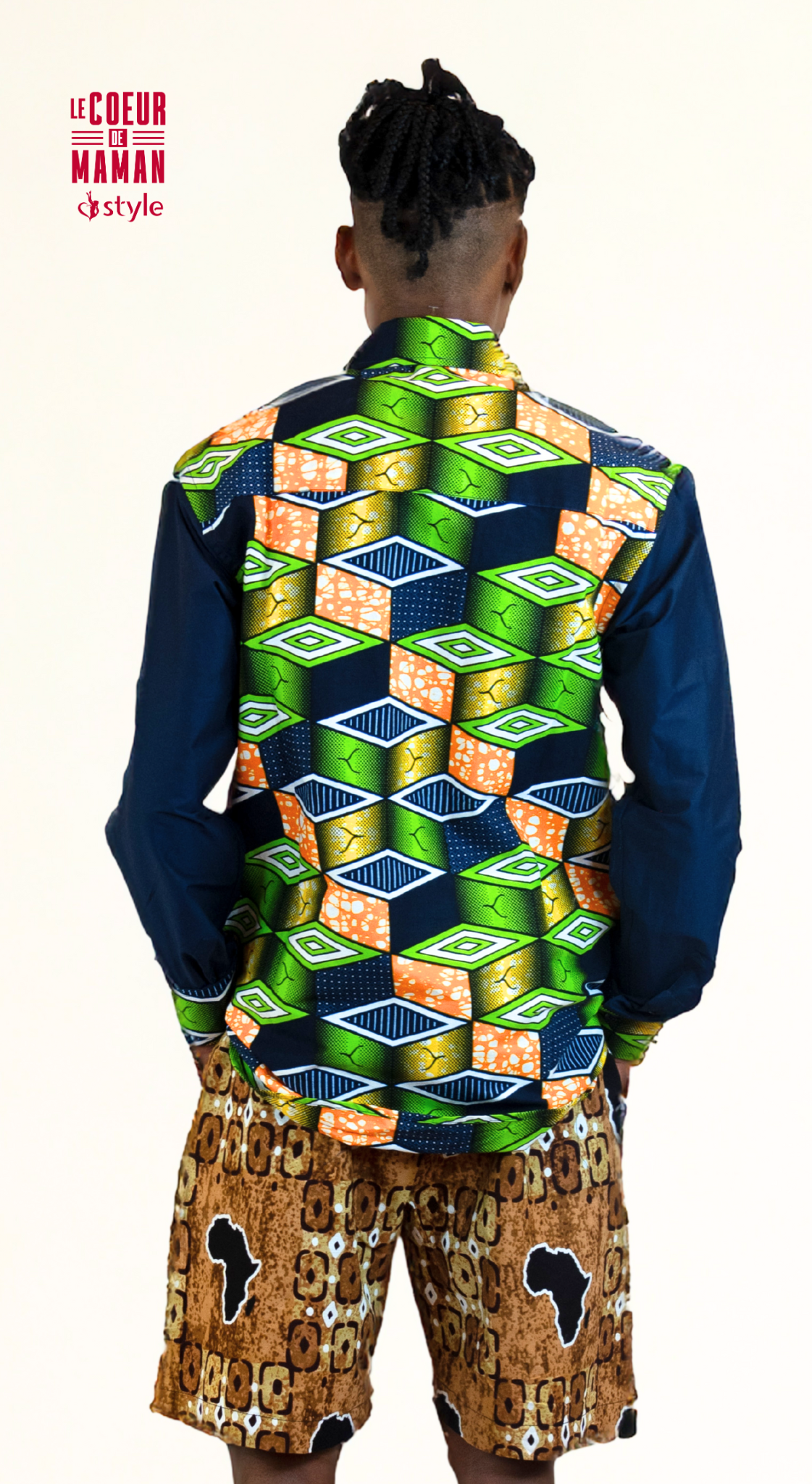 Chemise manche longue vert