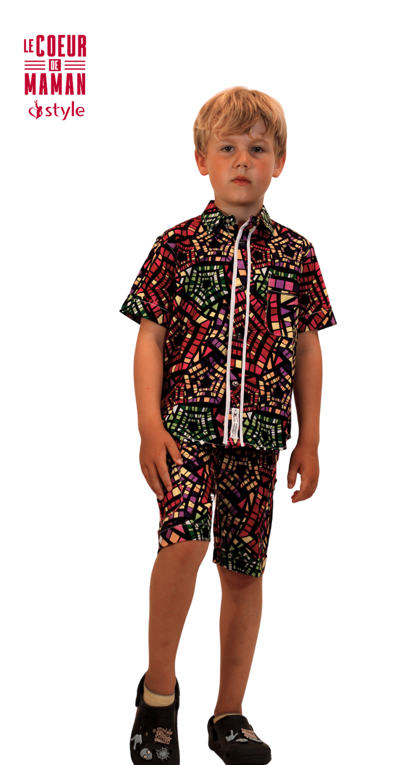 Ensemble garçon ( chemise CEGCWC  & short SEGW 02 )