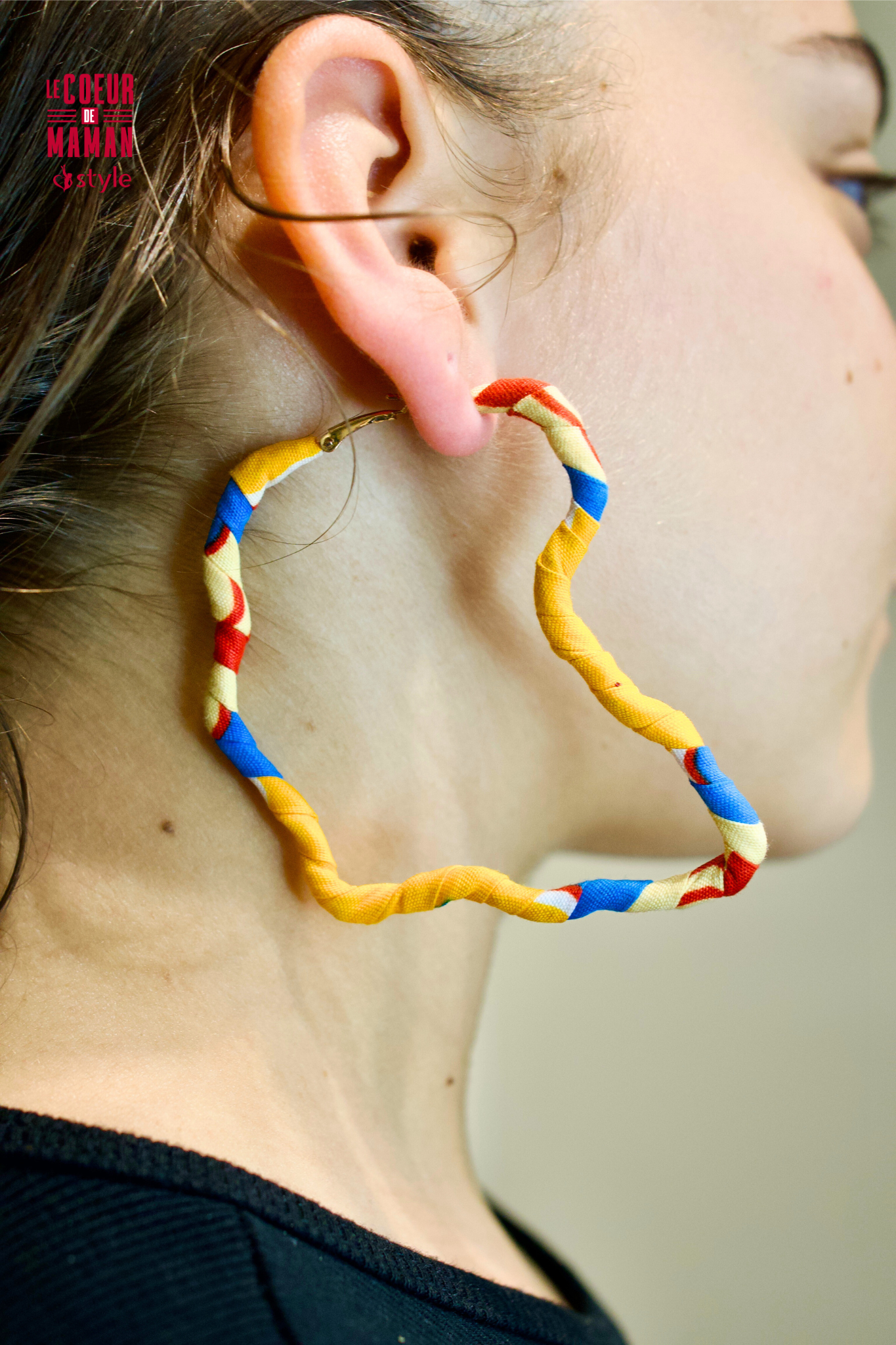 Boucle d'oreille Créole Afrique