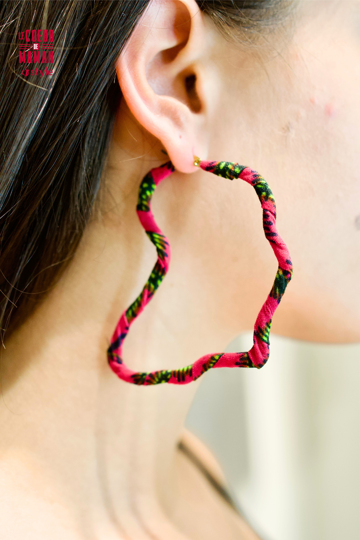 Boucle d'oreille Créole Afrique