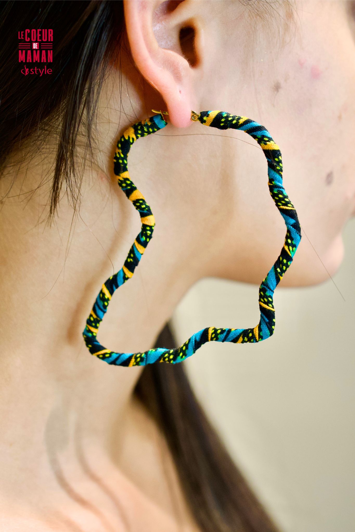 Boucle d'oreille Créole Afrique