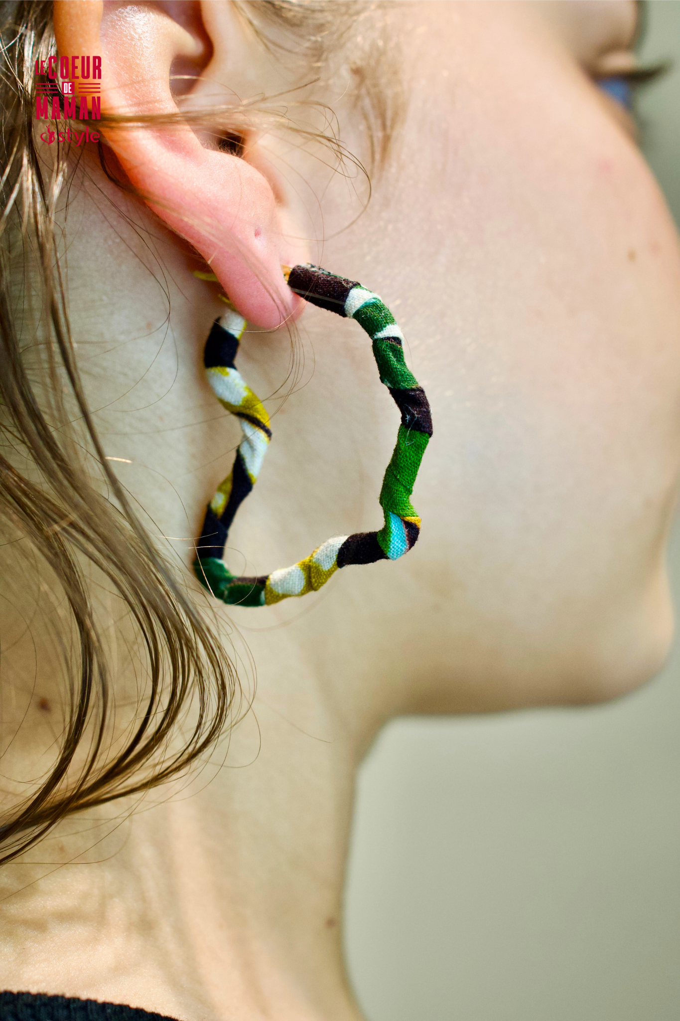 Boucle d'oreille Créole Afrique