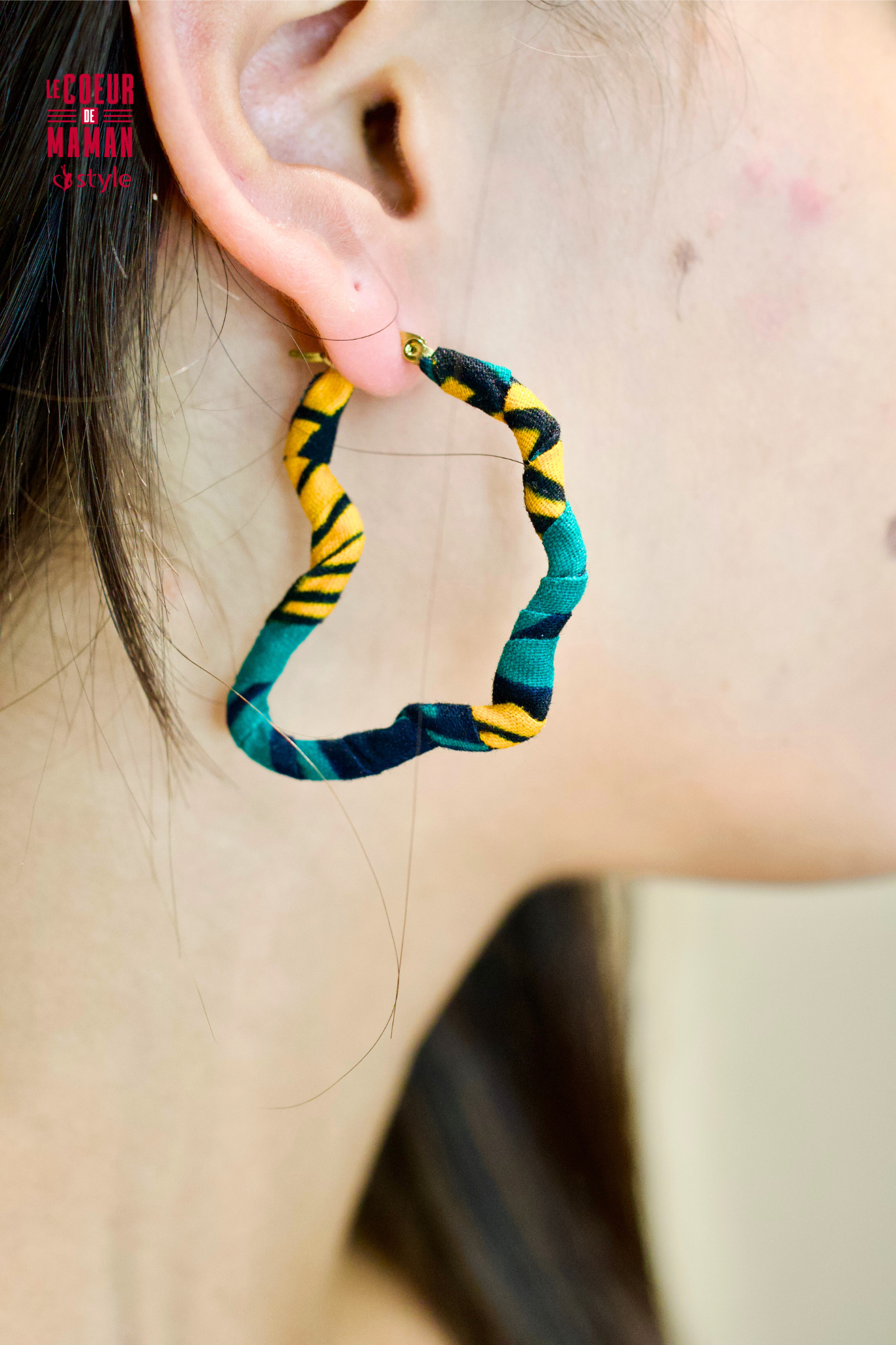 Boucle d'oreille Créole Afrique
