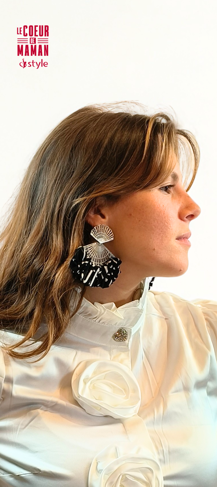Boucle d'oreille Wax Argenté