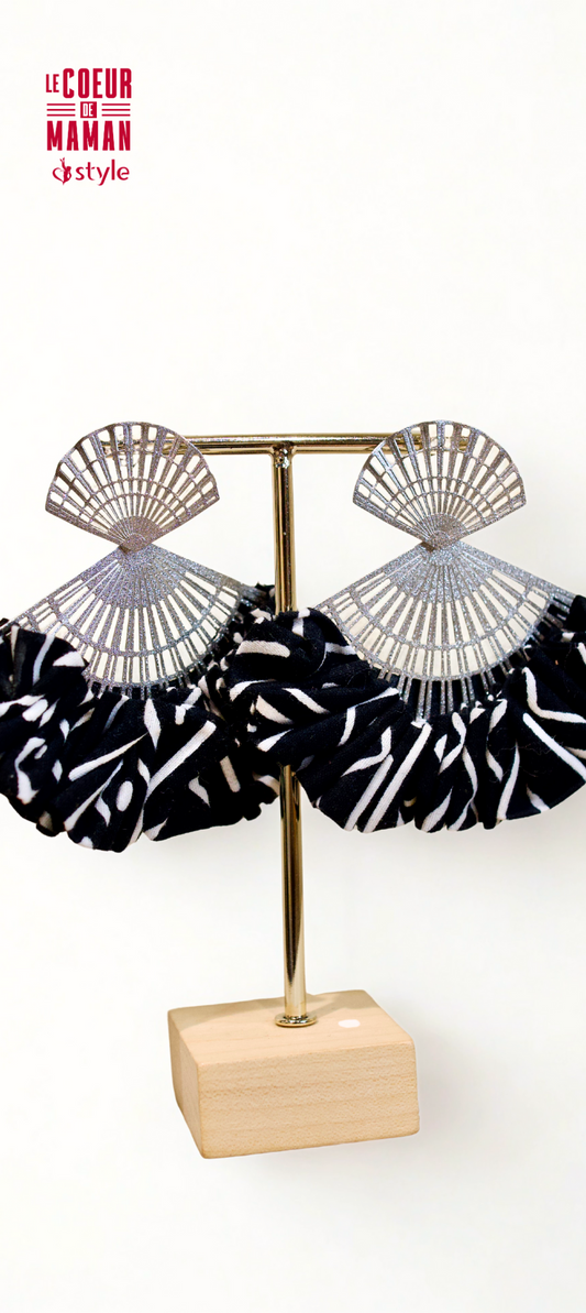 Boucle d'oreille Wax Argenté