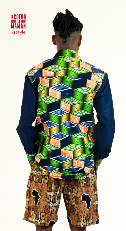 Chemise manche longue vert