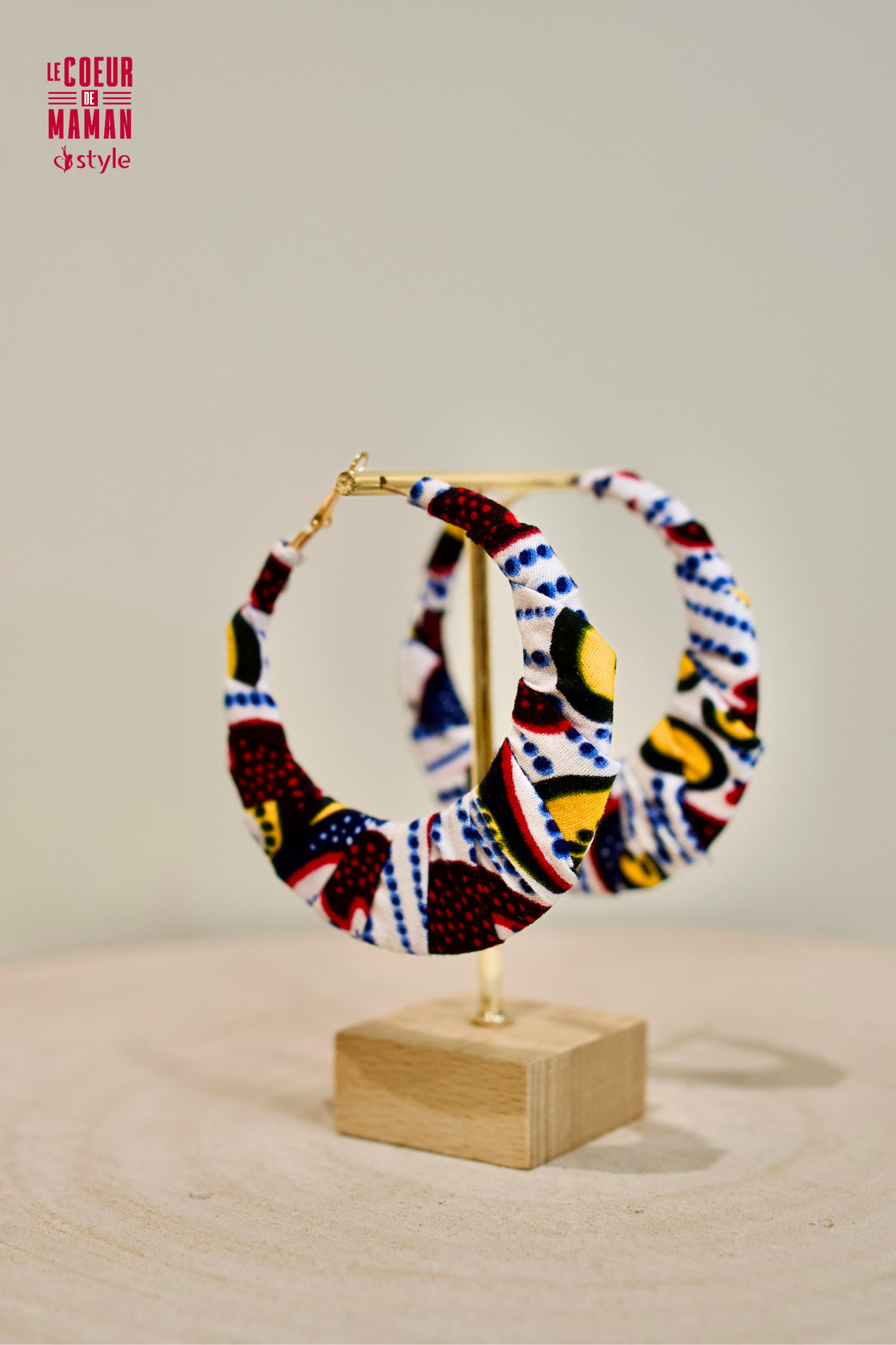 Bijoux Bo WAX Créole ( BORGWBJBR-16)