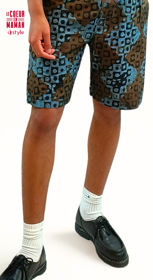 Short Homme bleue