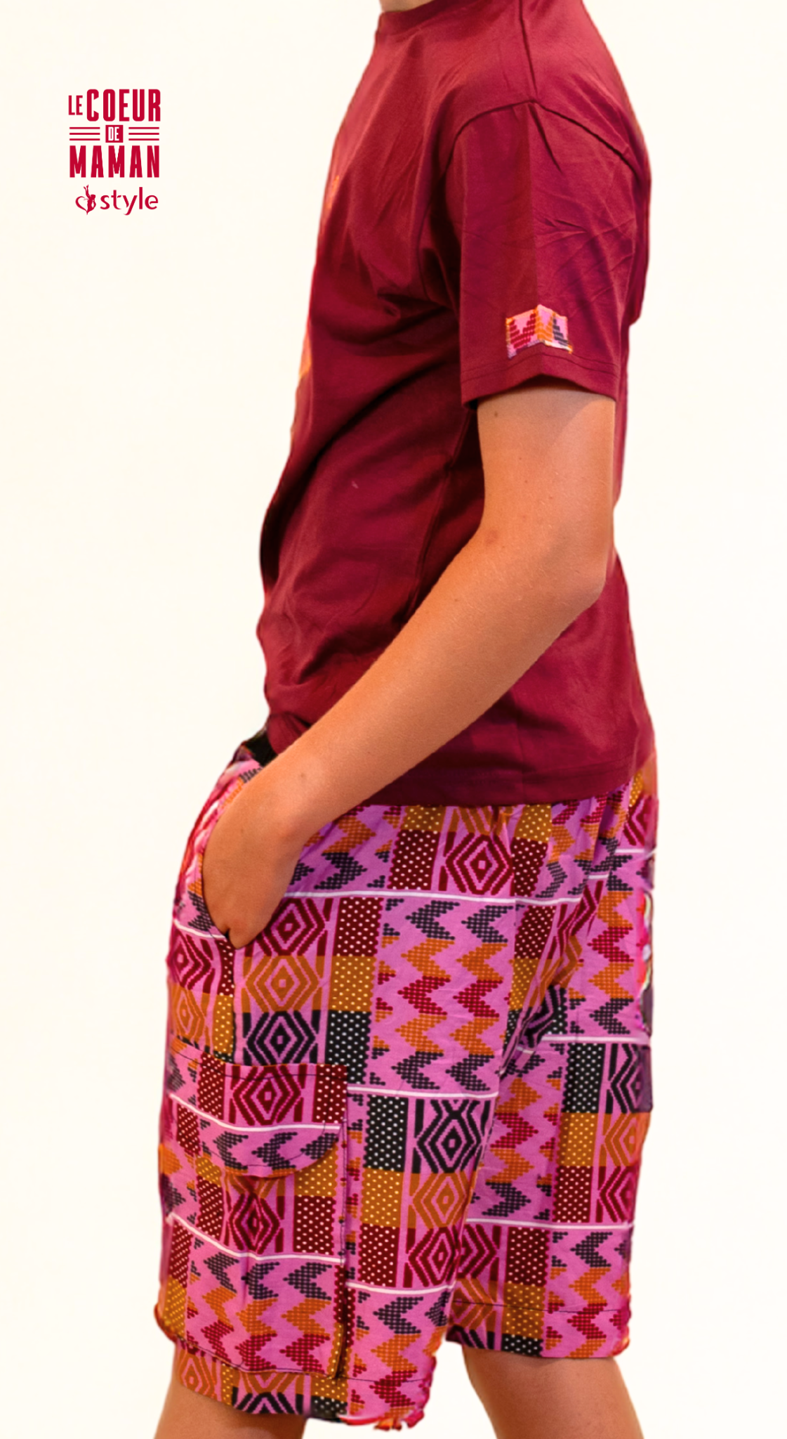 Short Homme rouge