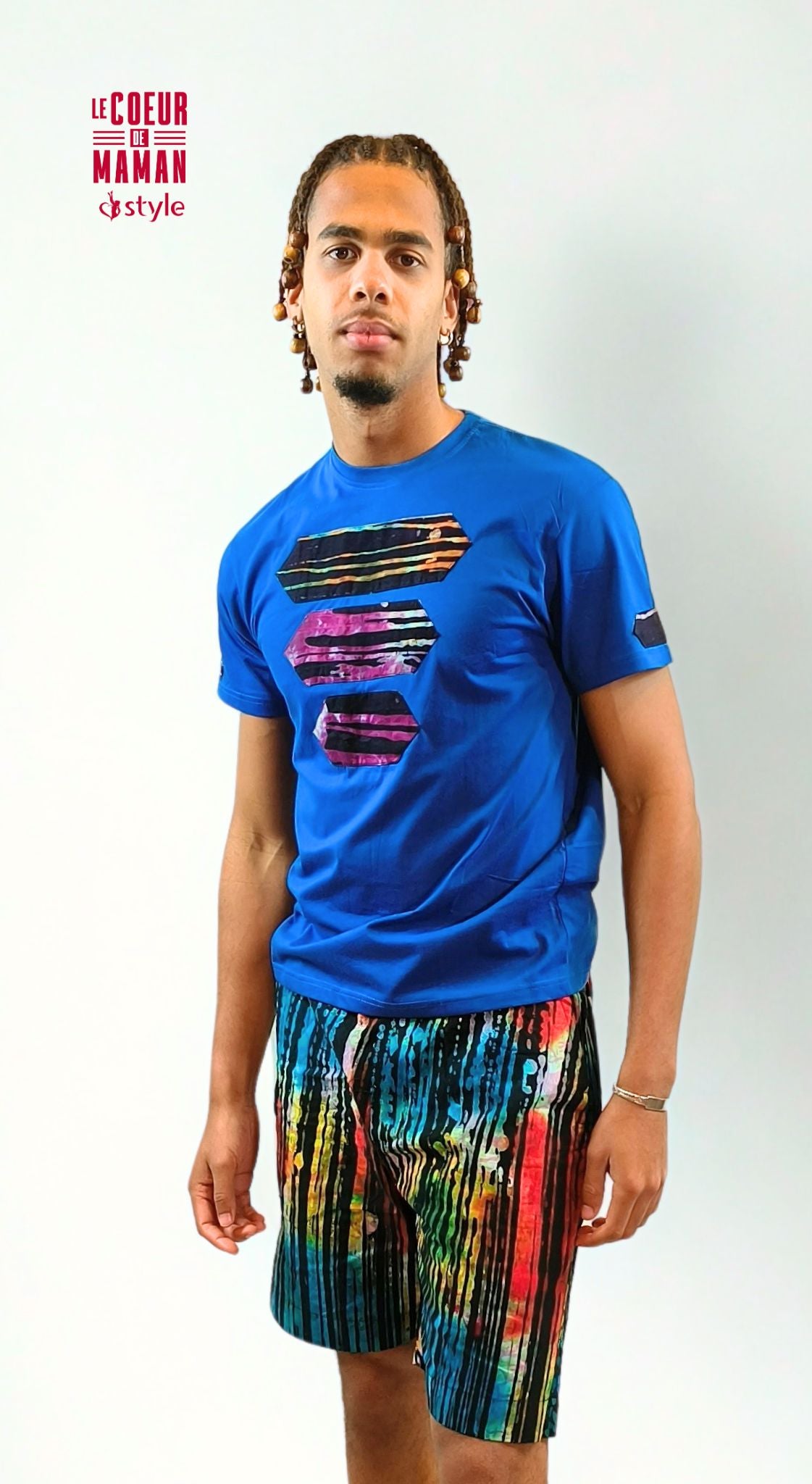 T-shirt Homme Bleu