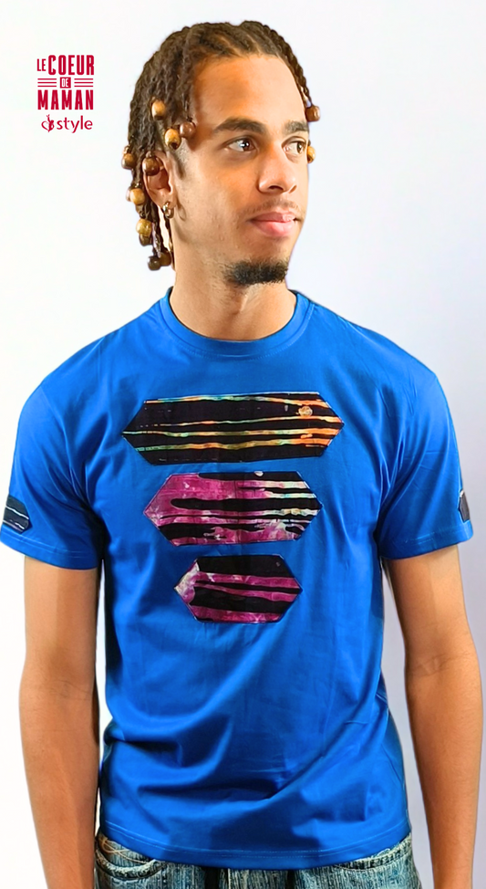 T-shirt Homme Bleu